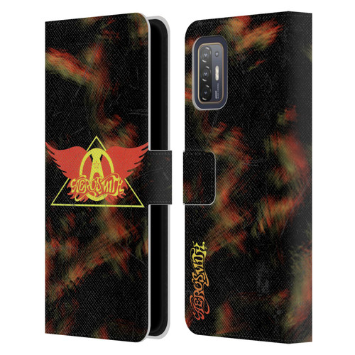 Aerosmith Classics Triangle Winged Leather Book Wallet Case Cover For HTC Desire 21 Pro 5G