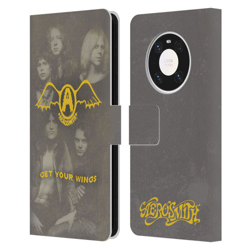 Aerosmith Classics Get Your Wings Leather Book Wallet Case Cover For Huawei Mate 40 Pro 5G