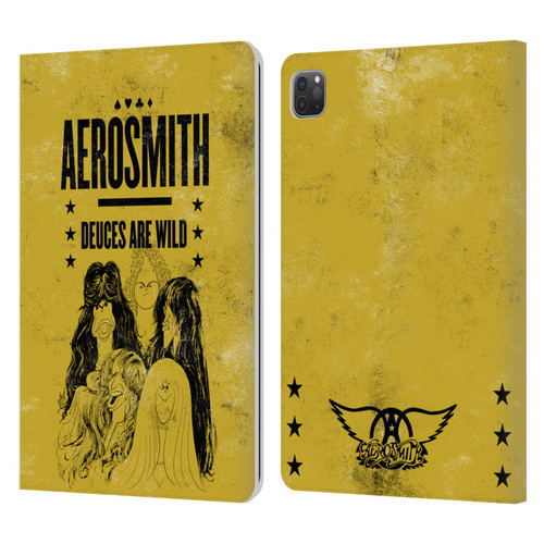 Aerosmith Classics Deuces Are Wild Leather Book Wallet Case Cover For Apple iPad Pro 11 2020 / 2021 / 2022