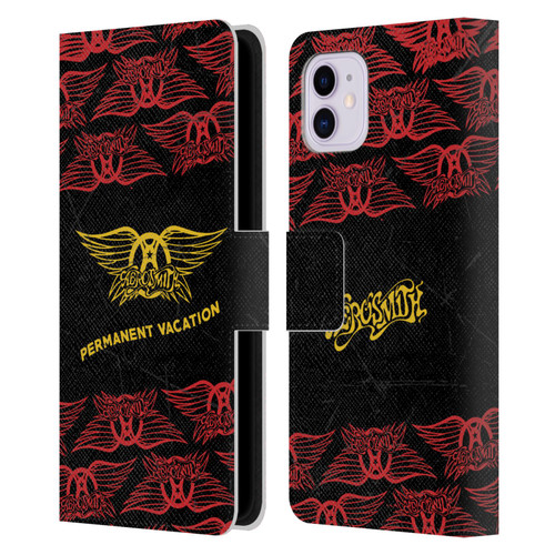 Aerosmith Classics Permanent Vacation Leather Book Wallet Case Cover For Apple iPhone 11