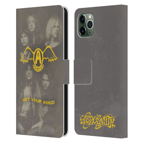 Aerosmith Classics Get Your Wings Leather Book Wallet Case Cover For Apple iPhone 11 Pro Max