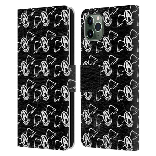 Aerosmith Classics Logo Pattern Leather Book Wallet Case Cover For Apple iPhone 11 Pro Max