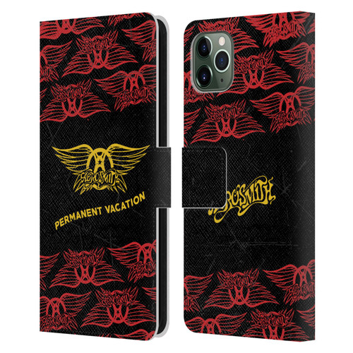 Aerosmith Classics Permanent Vacation Leather Book Wallet Case Cover For Apple iPhone 11 Pro Max