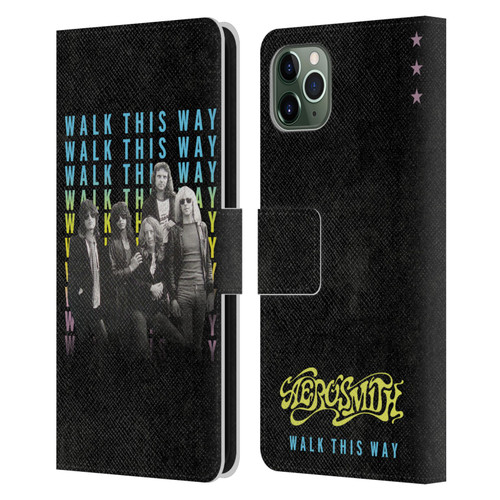 Aerosmith Classics Walk This Way Leather Book Wallet Case Cover For Apple iPhone 11 Pro Max