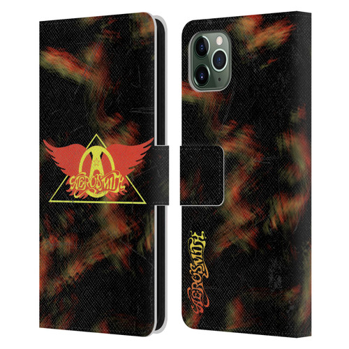 Aerosmith Classics Triangle Winged Leather Book Wallet Case Cover For Apple iPhone 11 Pro Max