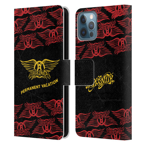Aerosmith Classics Permanent Vacation Leather Book Wallet Case Cover For Apple iPhone 12 / iPhone 12 Pro