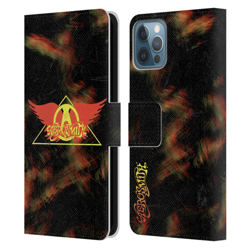 Aerosmith Classics Triangle Winged Leather Book Wallet Case Cover For Apple iPhone 12 / iPhone 12 Pro