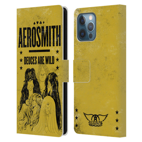 Aerosmith Classics Deuces Are Wild Leather Book Wallet Case Cover For Apple iPhone 12 Pro Max