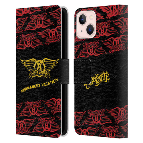 Aerosmith Classics Permanent Vacation Leather Book Wallet Case Cover For Apple iPhone 13