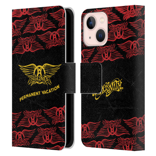 Aerosmith Classics Permanent Vacation Leather Book Wallet Case Cover For Apple iPhone 13 Mini