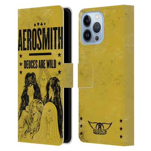 Aerosmith Classics Deuces Are Wild Leather Book Wallet Case Cover For Apple iPhone 13 Pro Max