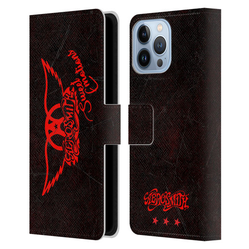 Aerosmith Classics Red Winged Sweet Emotions Leather Book Wallet Case Cover For Apple iPhone 13 Pro Max