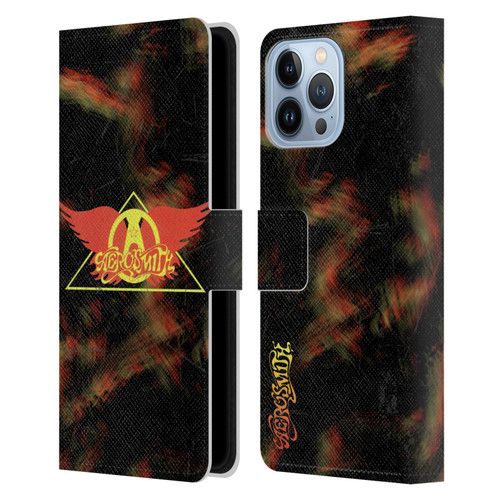 Aerosmith Classics Triangle Winged Leather Book Wallet Case Cover For Apple iPhone 13 Pro Max