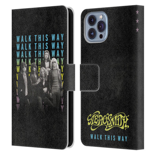 Aerosmith Classics Walk This Way Leather Book Wallet Case Cover For Apple iPhone 14