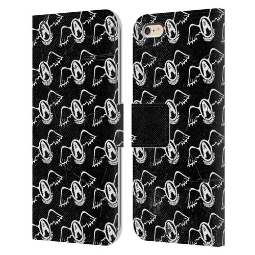 Aerosmith Classics Logo Pattern Leather Book Wallet Case Cover For Apple iPhone 6 Plus / iPhone 6s Plus