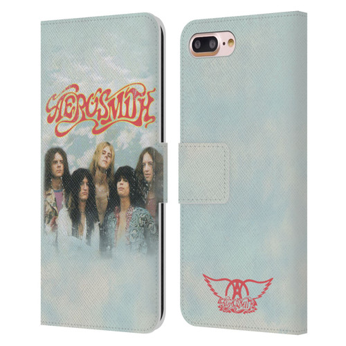 Aerosmith Classics Logo Decal Leather Book Wallet Case Cover For Apple iPhone 7 Plus / iPhone 8 Plus