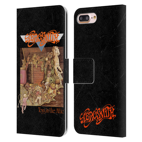 Aerosmith Classics Toys In The Attic Leather Book Wallet Case Cover For Apple iPhone 7 Plus / iPhone 8 Plus