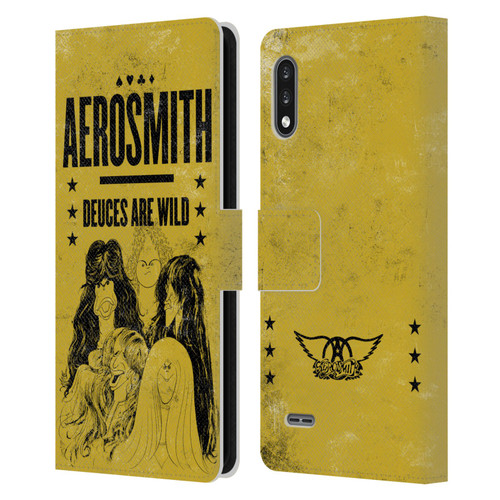 Aerosmith Classics Deuces Are Wild Leather Book Wallet Case Cover For LG K22