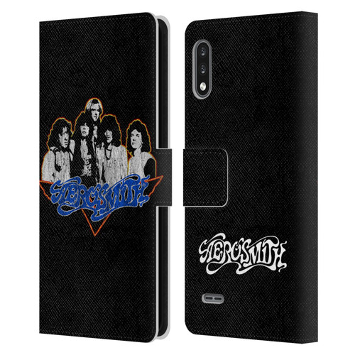 Aerosmith Classics Group Photo Vintage Leather Book Wallet Case Cover For LG K22
