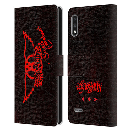 Aerosmith Classics Red Winged Sweet Emotions Leather Book Wallet Case Cover For LG K22