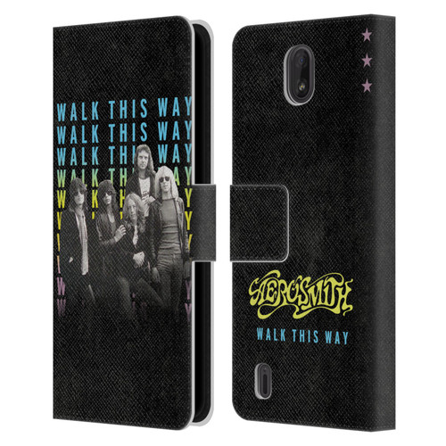 Aerosmith Classics Walk This Way Leather Book Wallet Case Cover For Nokia C01 Plus/C1 2nd Edition