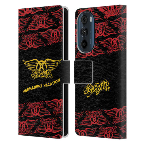 Aerosmith Classics Permanent Vacation Leather Book Wallet Case Cover For Motorola Edge 30