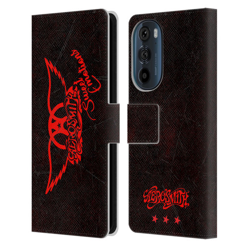 Aerosmith Classics Red Winged Sweet Emotions Leather Book Wallet Case Cover For Motorola Edge 30