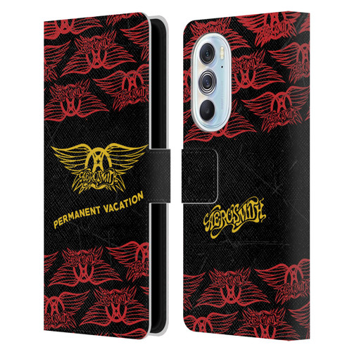 Aerosmith Classics Permanent Vacation Leather Book Wallet Case Cover For Motorola Edge X30