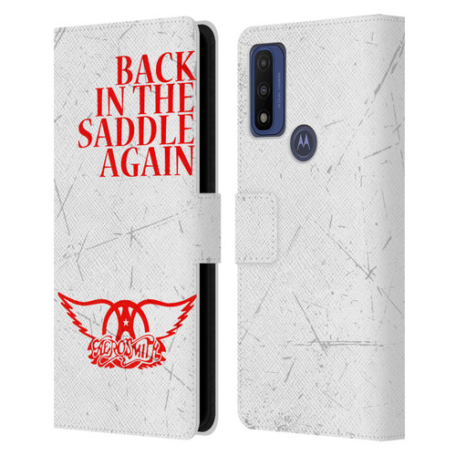Aerosmith Classics Back In The Saddle Again Leather Book Wallet Case Cover For Motorola G Pure