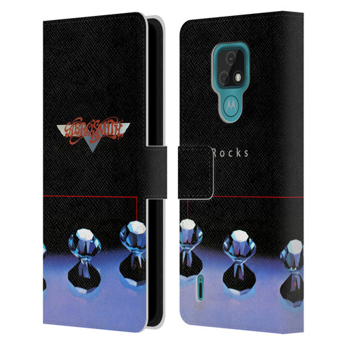 Aerosmith Classics Rocks Leather Book Wallet Case Cover For Motorola Moto E7