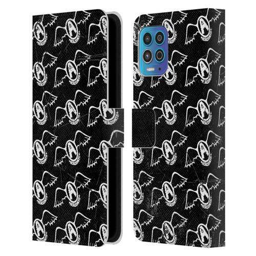 Aerosmith Classics Logo Pattern Leather Book Wallet Case Cover For Motorola Moto G100