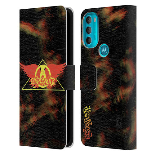 Aerosmith Classics Triangle Winged Leather Book Wallet Case Cover For Motorola Moto G71 5G