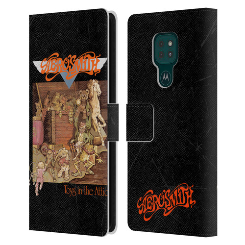 Aerosmith Classics Toys In The Attic Leather Book Wallet Case Cover For Motorola Moto G9 Play
