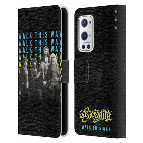 Aerosmith Classics Walk This Way Leather Book Wallet Case Cover For OnePlus 9 Pro