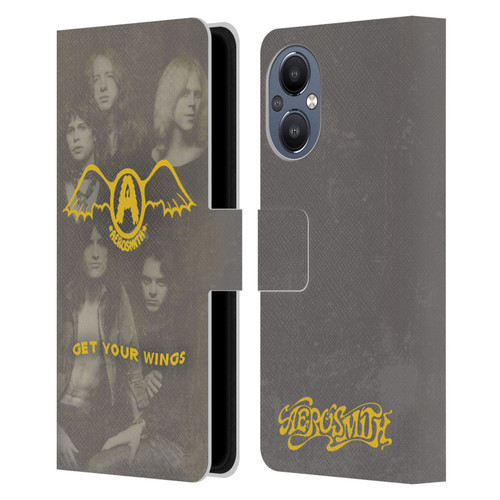 Aerosmith Classics Get Your Wings Leather Book Wallet Case Cover For OnePlus Nord N20 5G