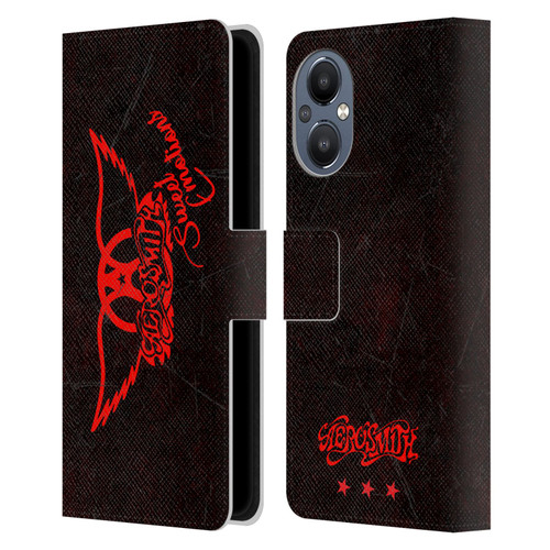 Aerosmith Classics Red Winged Sweet Emotions Leather Book Wallet Case Cover For OnePlus Nord N20 5G
