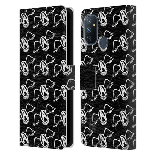Aerosmith Classics Logo Pattern Leather Book Wallet Case Cover For OnePlus Nord N100
