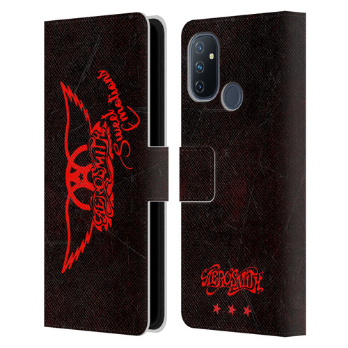Aerosmith Classics Red Winged Sweet Emotions Leather Book Wallet Case Cover For OnePlus Nord N100