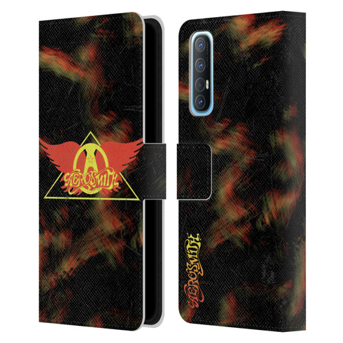 Aerosmith Classics Triangle Winged Leather Book Wallet Case Cover For OPPO Find X2 Neo 5G