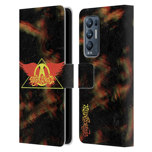 Aerosmith Classics Triangle Winged Leather Book Wallet Case Cover For OPPO Find X3 Neo / Reno5 Pro+ 5G