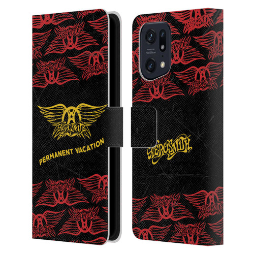 Aerosmith Classics Permanent Vacation Leather Book Wallet Case Cover For OPPO Find X5