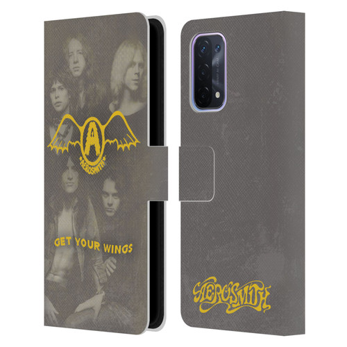 Aerosmith Classics Get Your Wings Leather Book Wallet Case Cover For OPPO A54 5G