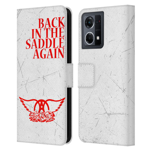 Aerosmith Classics Back In The Saddle Again Leather Book Wallet Case Cover For OPPO Reno8 4G