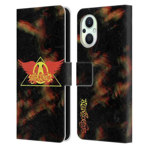 Aerosmith Classics Triangle Winged Leather Book Wallet Case Cover For OPPO Reno8 Lite