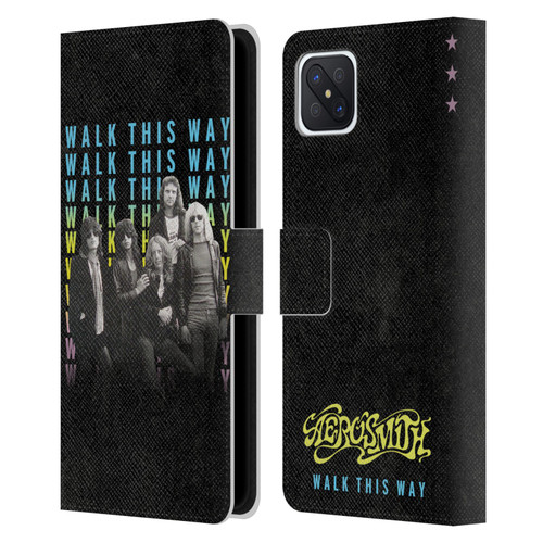Aerosmith Classics Walk This Way Leather Book Wallet Case Cover For OPPO Reno4 Z 5G