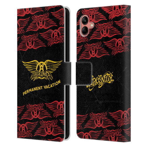 Aerosmith Classics Permanent Vacation Leather Book Wallet Case Cover For Samsung Galaxy A04 (2022)