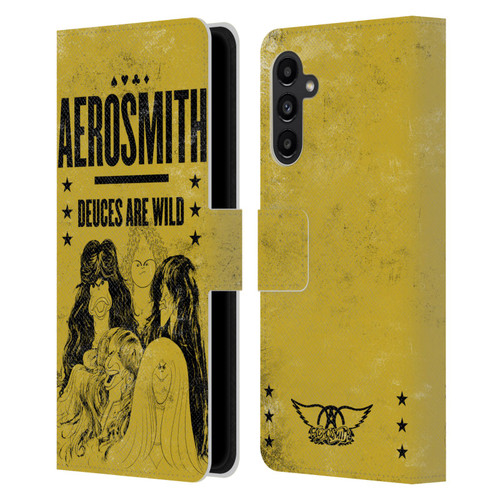 Aerosmith Classics Deuces Are Wild Leather Book Wallet Case Cover For Samsung Galaxy A13 5G (2021)