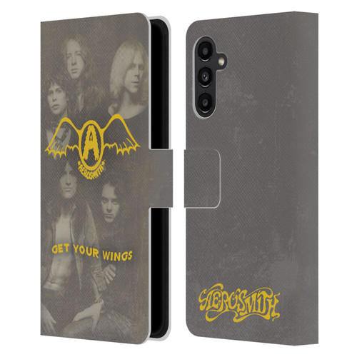 Aerosmith Classics Get Your Wings Leather Book Wallet Case Cover For Samsung Galaxy A13 5G (2021)