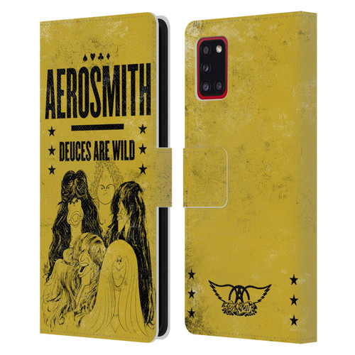 Aerosmith Classics Deuces Are Wild Leather Book Wallet Case Cover For Samsung Galaxy A31 (2020)