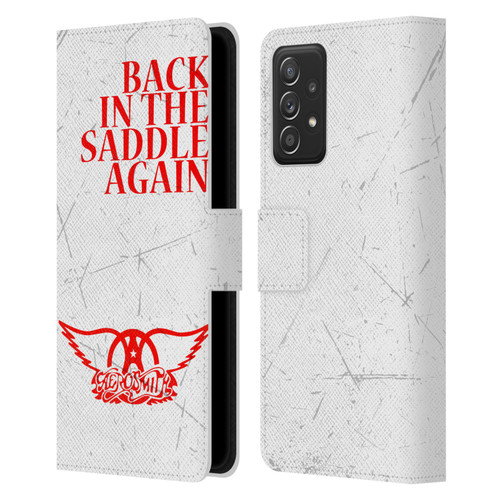 Aerosmith Classics Back In The Saddle Again Leather Book Wallet Case Cover For Samsung Galaxy A52 / A52s / 5G (2021)